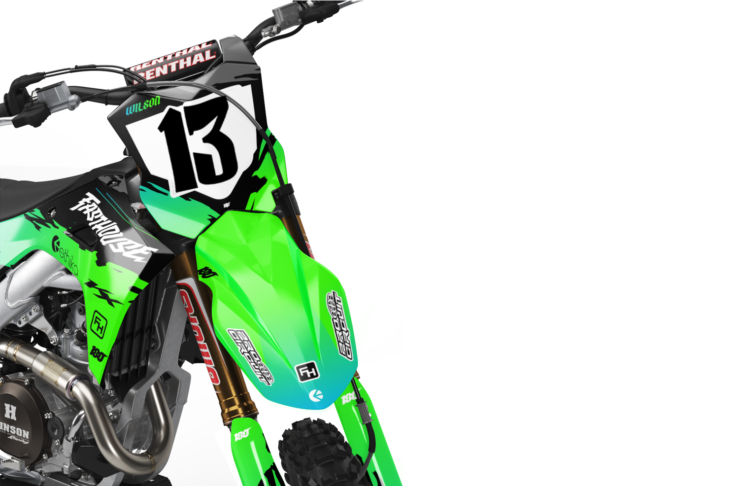 Shred Cyan — 180Decals